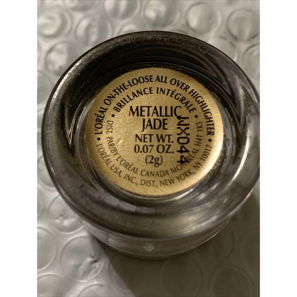 L'OREAL SHIMMERING ON THE LOOSE POWDER EYE SHADOW Metallic Jade new sealed - Picture 4 of 4